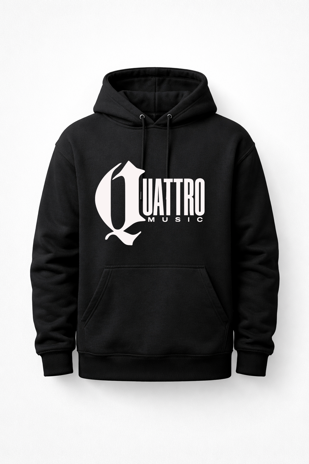 HOODIE CLASSIC - NOIR & BLANC - QUATTRO MUSIC